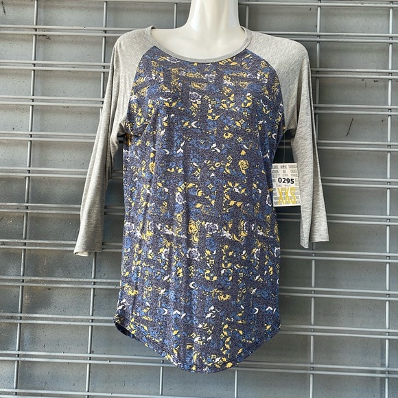 LLR - Muted Floral Printed Randy Top-#0295 - Picture 5 of 12